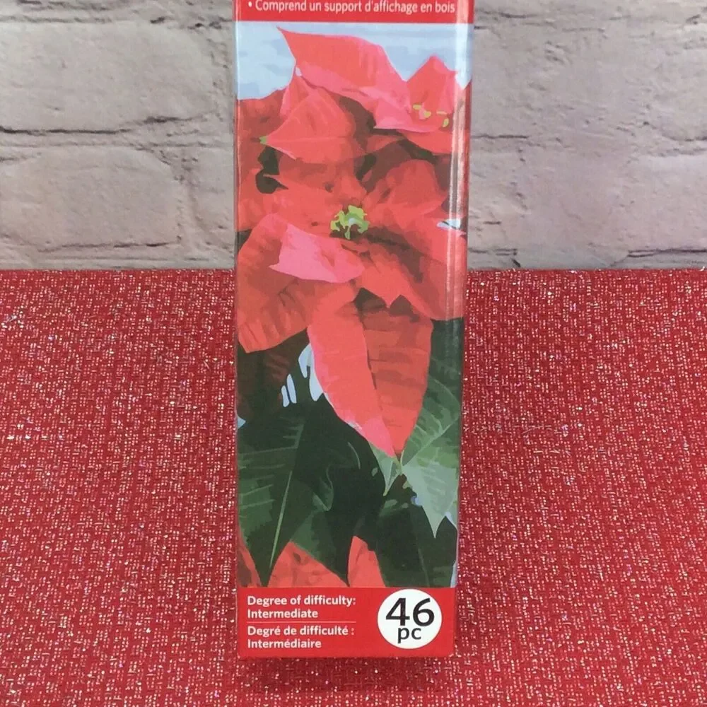 Artist's Loft Paint by Number Kit Christmas Poinsettia 16